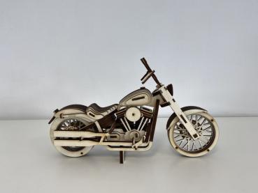 US Big Block Motorcycle als 3D Holzmodell